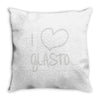 i love glasto Throw Pillow