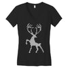 christmas deer Women's V-Neck T-Shirt