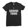 bass it's a groove thing Ladies Fitted T-Shirt