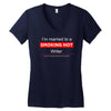 smoking hot writer tee Women's V-Neck T-Shirt
