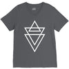 triangle printed V-Neck Tee