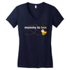 Mommy to Bee Baby Girl Women's V-Neck T-Shirt