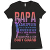 papa   body guard Ladies Fitted T-Shirt