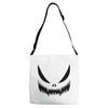 pumpkin face Adjustable Strap Totes