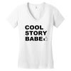 cool story bro t shirt small funny awesome meme nerdy geeky humor frat Women's V-Neck T-Shirt