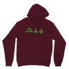 morning coffee heatbeat ekg Unisex Hoodie