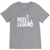 reel legend funny lure father's day country fishing bass humor V-Neck Tee