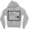 trail marks Zipper Hoodie