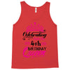 Celebrating With the 4th Birthday Queen Tank Top