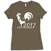 new year of the roosters 2017 Ladies Fitted T-Shirt