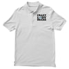 crazy lady shark Men's Polo Shirt