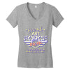 military, women's proud air force mom of her military son u Women's V-Neck T-Shirt