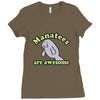manatees are awesome Ladies Fitted T-Shirt