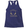 i'd rather be hunting deer antlers ammo hunt gear merica cool Racerback Tank