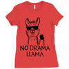no drama llama Ladies Fitted T-Shirt
