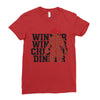 Pubg Silhouette Ladies Fitted T-Shirt