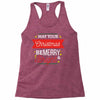 may your christmas be merry &amp; bright Racerback Tank
