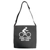 funny eco bicycle (2) Adjustable Strap Totes