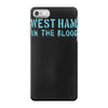 west ham in the blood retro style new iPhone 7 Case