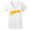 love burger Women's V-Neck T-Shirt