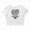 fathers day gift Crop Top