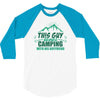 This Guy Loves Camping With His Boyfriend 3/4 Sleeve Shirt