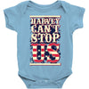 harvey can't stop us Baby Bodysuit