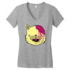 cat Women's V-Neck T-Shirt
