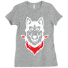 Siberian Husky Ladies Fitted T-Shirt