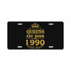 queens are born in 1990 License Plate