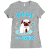 pugs not drugs Ladies Fitted T-Shirt