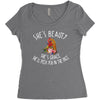 she's beauty she' grace t shirt chicken farm Women's Triblend Scoop T-shirt