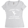 i don't trip Women's Triblend Scoop T-shirt