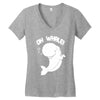 oh whale! Women's V-Neck T-Shirt