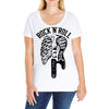 rock and roll Ladies Curvy T-Shirt