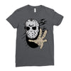 hockey mask halloween Ladies Fitted T-Shirt
