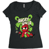 angry ninja and co Women's Triblend Scoop T-shirt