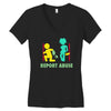 report abuse Women's V-Neck T-Shirt
