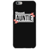 blessed aunitie with flower white color iPhone 6/6s Case