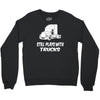 still plays with trucks Crewneck Sweatshirt