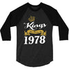 kings are born in 1978 3/4 Sleeve Shirt