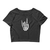 skeleton hand Crop Top
