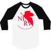 neon genesis evangelion anime nerv logo 3/4 Sleeve Shirt