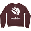 power to the people fist revolution Crewneck Sweatshirt