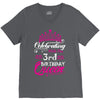 Celebrating With the 3rd Birthday Queen V-Neck Tee