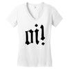 oi punk rock top long sleeve Women's V-Neck T-Shirt