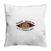 January Peeking Out Baby Boy Throw Pillow