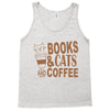 books and cats and coffee Tank Top