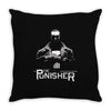 black and white Throw Pillow