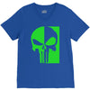 mad engine marvel brand punisher scar glow in the dark V-Neck Tee
